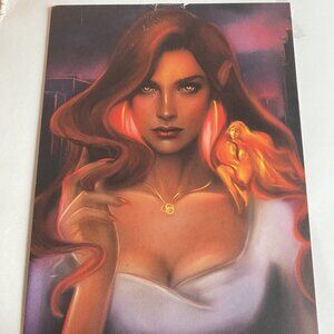 Bryce and Lehabah print, double sided, Crescent City series Sarah J Maas 20 x 15